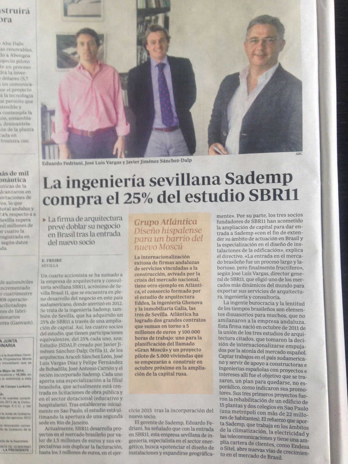 2014 Mayo. Noticia ABC